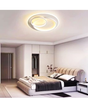 Modern minimalist LED ceiling light creative Nordic internet celebrity master bedroom light household circular study lighting room light
