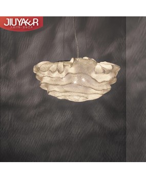 Postmodern luxury designer flower lamp LOFT retro industrial style creative coffee shop restaurant star cloud pendant light