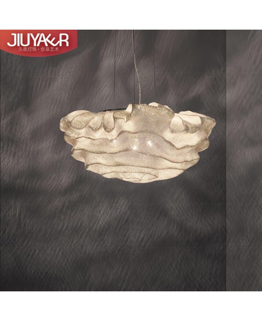 Postmodern luxury designer flower lamp LOFT retro industrial style creative coffee shop restaurant star cloud pendant light