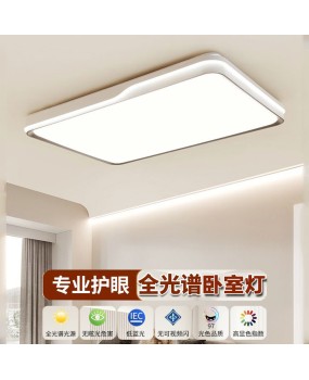 Bedroom ceiling light, modern and simple circular room LED light, full spectrum eye protection, minimalist and personalized study room master bedroom light
