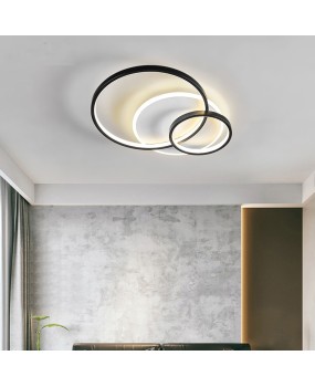Master bedroom lamp, minimalist modern LED home ceiling lamp, Nordic minimalist living room lamp, book room square lamp