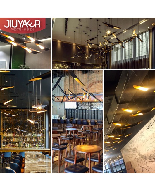 Industrial style creative pendant lights, personalized Western restaurants, coffee shops, milk tea shops, hotels, bar counters, villas, exhibition halls, decorative lighting fixtures