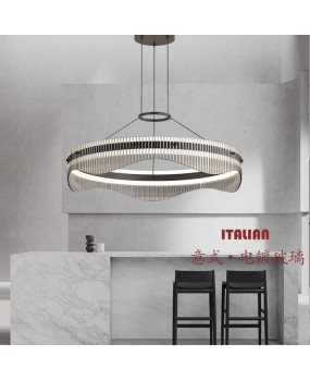 Nordic Italian minimalist living room pendant light, modern minimalist high-end creative designer, glass dining room bedroom light