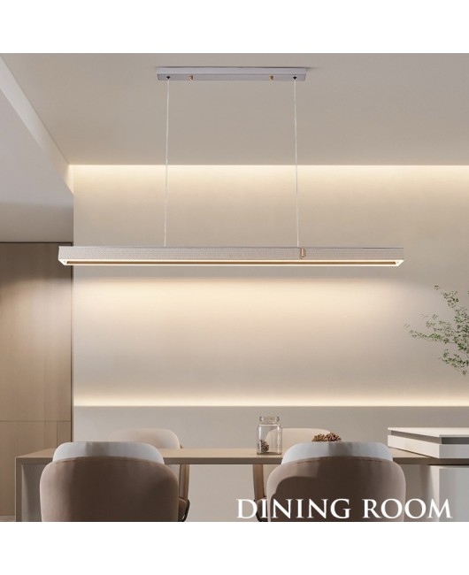 2024 New Type One Word Long Strip Modern Simple, Light Luxury, High Luxury, Atmospheric Lighting Table Dining Room Dining Room Pendant Light