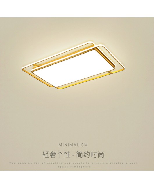 2023 New Iron Ceiling Light Rectangular Home Living Room Main Light Simple Modern LED Zhongshan Lighting Bedroom