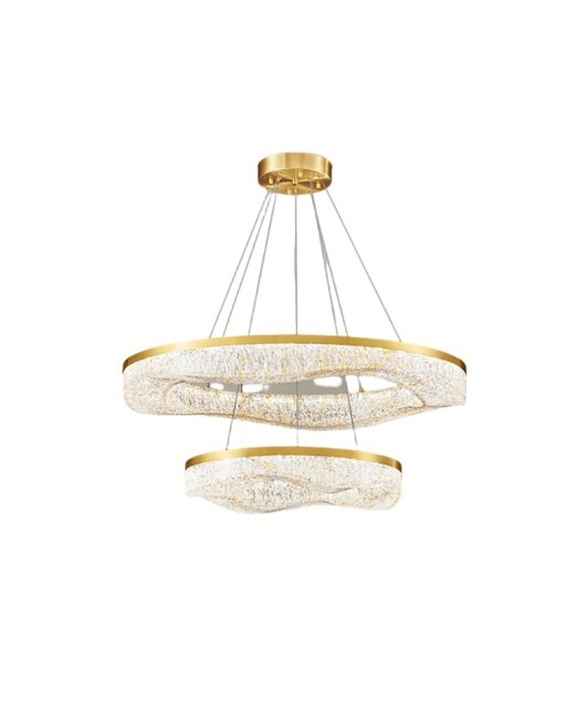 Full copper light luxury grand living room pendant light, postmodern designer art, living room dining room, creative minimalist resin pendant light