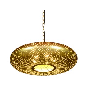 Southeast Asian style Thai pendant light, Arabic gold etched pendant light, Xinjiang restaurant, hotel, villa, homestay lighting fixtures