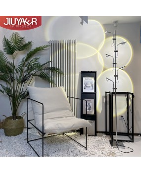 Instagram influencer light and shadow floor lamp designer living room minimalist art bedroom light luxury sunset projection upright desk lamp