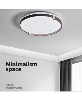 Modern minimalist circular bedroom ceiling light full spectrum eye protection book room 2024 new Guangdong Zhongshan lighting fixtures