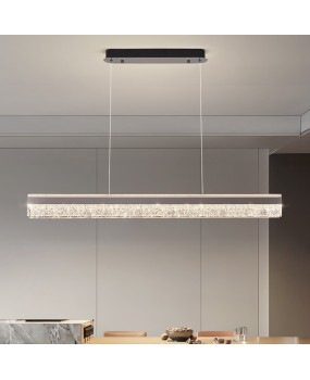 Modern minimalist restaurant pendant light, personalized and creative LED Nordic minimalist straight dining table, bar counter, light luxury pendant light