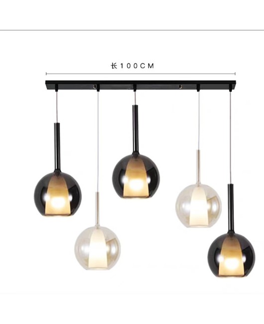 Modern and minimalist Italian designer restaurant pendant light, bar counter, bubble glass duplex staircase light, bedside small pendant light