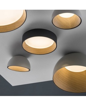 Danish style postmodern circular bedroom ceiling light creative living room light Nordic simple and exquisite flicker free LED