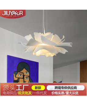Italian designer Instagram internet famous flower pendant light Nordic bedroom light restaurant light romantic girl room pendant light