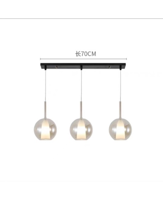 Modern and minimalist Italian designer restaurant pendant light, bar counter, bubble glass duplex staircase light, bedside small pendant light