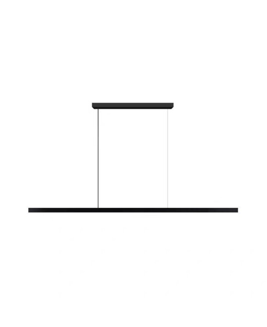 Italian style all copper long bar restaurant pendant light, modern minimalist geometric office island counter, black straight dining table light