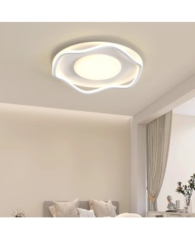 Master bedroom ceiling light, modern minimalist cream style, warm and romantic room LED light, Nordic minimalist creative bedroom light
