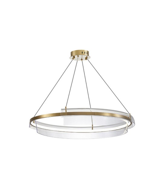 Living room pendant lamp designer circular LED light luxury internet famous restaurant atmospheric simple post-modern bedroom pendant lamp