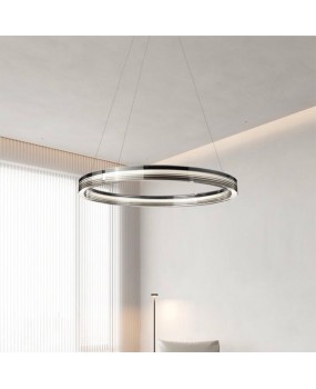 Italian minimalist Changhong glass living room chandelier, modern minimalist high-end design, villa dining room bedroom, Nordic lighting fixtures