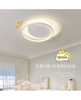 Minimalist Master Bedroom Modern Minimalist Study Light Ins Style Personalized Creative Warm Circular Children's Bedroom Ceiling Light