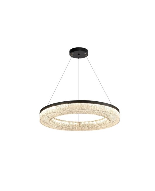 Italian minimalist living room pendant light, modern minimalist high-end resin living room light, villa hall circle main light, dining room light
