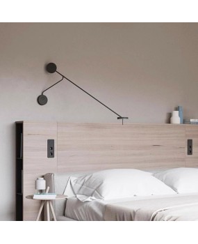 Nordic minimalist wall lamp designer with long pole, multifunctional adjustable rotating arm, dining room, study, living room wall lamp