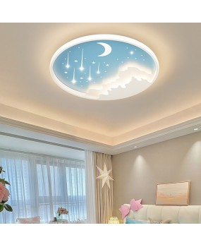 Children's room ceiling light eye protection starry sky meteor light romantic and warm study bedroom light boys and girls room light