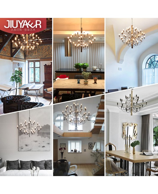 Italian designer living room, Western dining room, chandelier, duplex villa, staircase, coffee shop, exhibition hall, sample room, hanging lamp