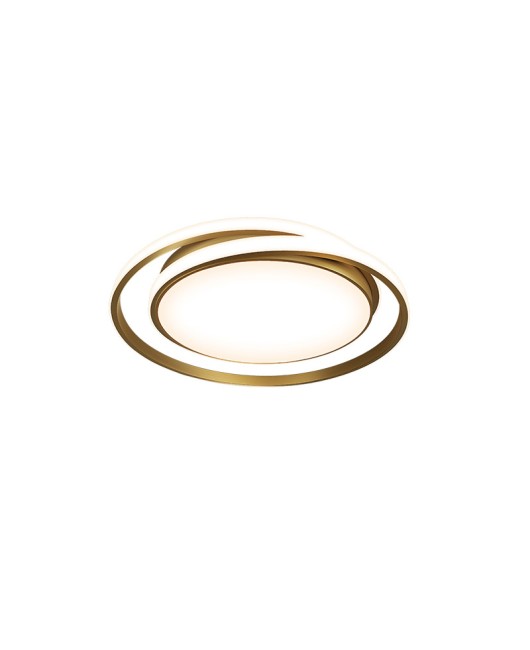 All copper minimalist modern bedroom light LED ceiling light creative personality Nordic light luxury master bedroom room study lighting