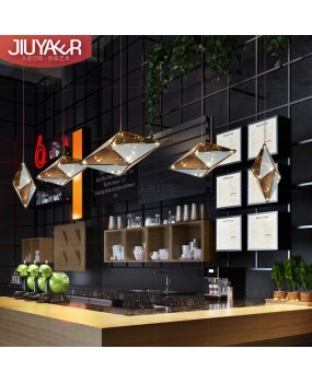 Italian designer pendant light creative light luxury dining hotel banquet hall, coffee shop, restaurant bar glass lighting fixtures