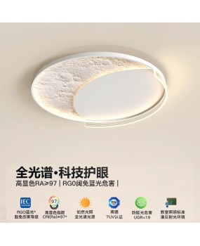 Bedroom light, modern and minimalist, internet famous moon ceiling light, Nordic creative starry sky light, master bedroom, children's room, restaurant light