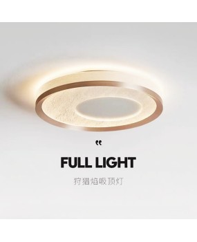Modern minimalist bedroom ceiling light with full spectrum eye protection, minimalist, light luxury, circular, high-end feel, new study master bedroom light