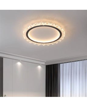 Light Luxury Bedroom Master Light Simple Modern Crystal Room Bedroom Ceiling Light Warm Romantic Creative LED Study Light