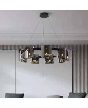Modern minimalist living room chandelier minimalist bedroom study personalized home use creative glass atmospheric Nordic restaurant light
