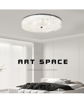 Bedroom Ceiling Light Luxury Internet Celebrity Ins Crystal Glass Study Light Modern Simple Full Spectrum Eye Protection Room Light
