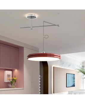 Full spectrum UFO restaurant pendant light, simple and modern bar counter dining room, movable swing arm dining table, eye protection Zhongshan lighting fixtures