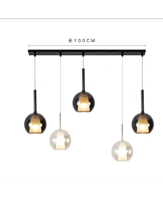 Modern and minimalist Italian designer restaurant pendant light, bar counter, bubble glass duplex staircase light, bedside small pendant light
