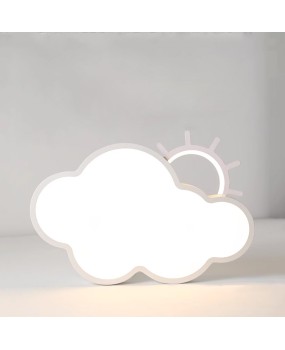 Minimalist eye protection cloud lamp ceiling lamp princess room lamp modern minimalist bedroom master lamp children's room white cloud lamp
