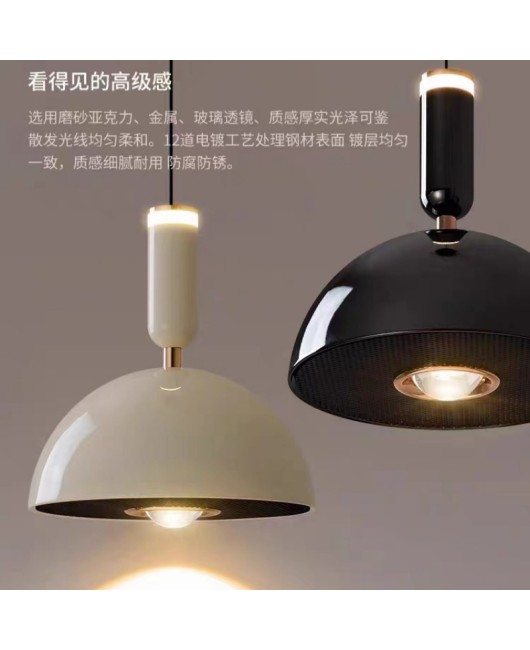 Modern minimalist three headed restaurant dining room pendant light Italian high-end dining table bar pendant light household bedroom bedside pendant light