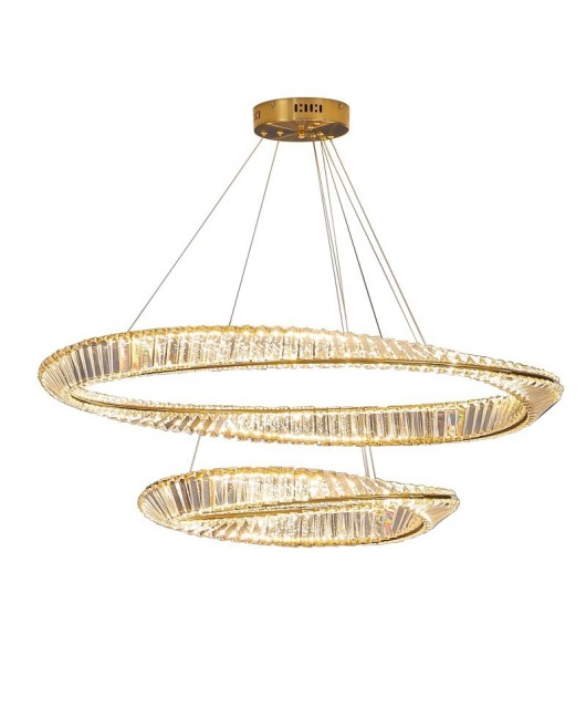 Living room pendant light, Nordic luxury designer style crystal light, duplex hall, post-modern minimalist dining room, bedroom lighting fixtures