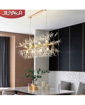 Dandelion pendant light creative coffee shop lighting clothing store internet cafe crystal pendant light bar counter internet famous Western restaurant lighting