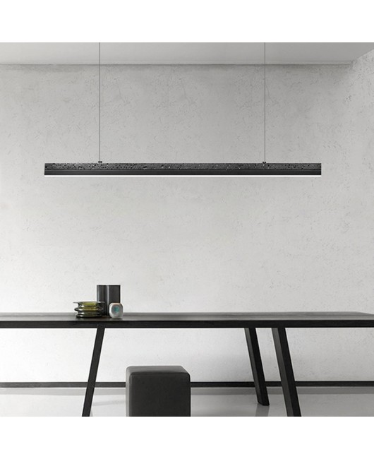 Italian minimalist black hole stone restaurant pendant light designer creative all copper modern minimalist bar counter tea room lighting