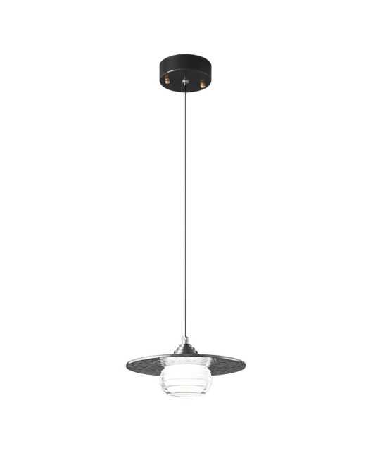 Italian minimalist bar counter pendant light, all copper, light luxury glass, high-end feel, modern and simple Nordic bedroom bedside pendant light