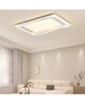 Master bedroom ceiling light, modern minimalist cream style, warm and romantic room LED light, Nordic minimalist creative bedroom light