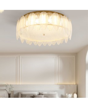 Bedroom ceiling light, modern and simple living room cream wind light, LED crystal ceiling light, French light luxury Zhongshan lighting fixture