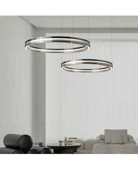 Italian minimalist Changhong glass living room chandelier, modern minimalist high-end design, villa dining room bedroom, Nordic lighting fixtures
