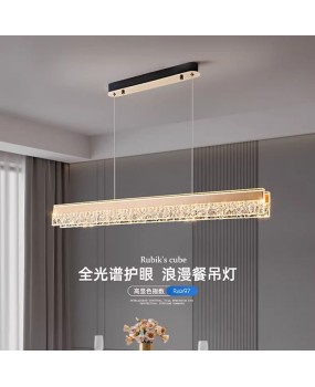 Modern minimalist restaurant pendant light, personalized and creative LED Nordic minimalist straight dining table, bar counter, light luxury pendant light