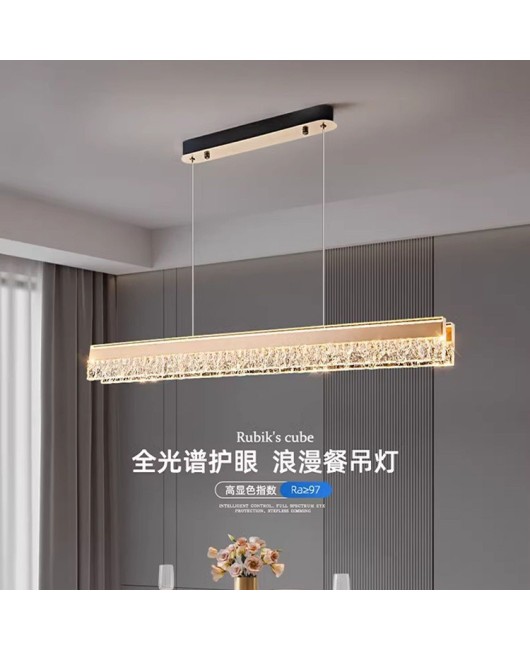 Modern minimalist restaurant pendant light, personalized and creative LED Nordic minimalist straight dining table, bar counter, light luxury pendant light