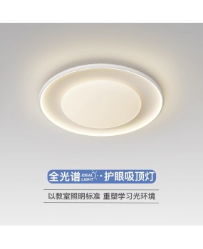 Bedroom Light Ceiling Light Cream Wind Full Spectrum Eye Protection Book Room Light Zhongshan Lighting New LED Living Room Main Light
