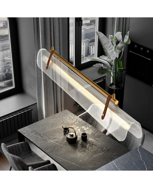 Creative Study Model Room Leather Lighting New Restaurant Bar Pendant Designer Minimalist Nordic Exhibition Bar