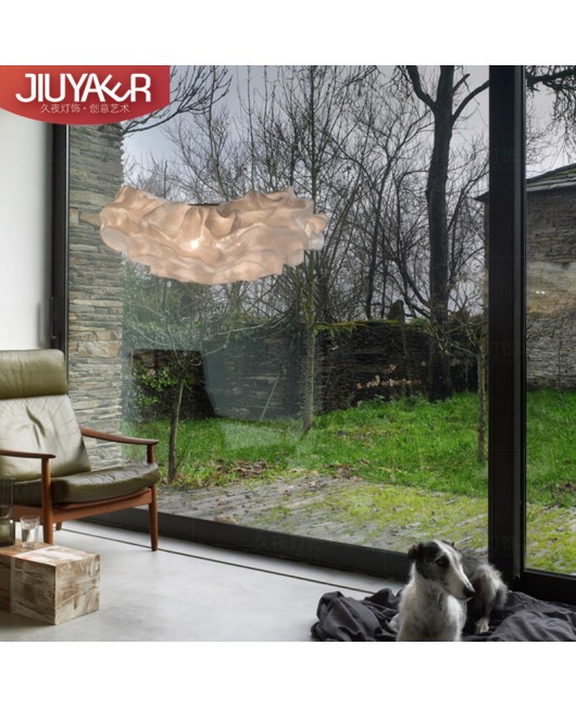 Postmodern luxury designer flower lamp LOFT retro industrial style creative coffee shop restaurant star cloud pendant light